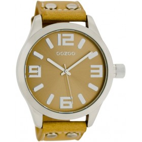 OOZOO Timepieces 45mm Sand Leather Strap C1055
